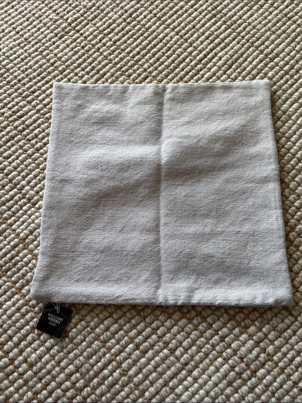 Williams Sonoma Daina outdoor pillow 20x20 Light Gray Linen Pillow Cover